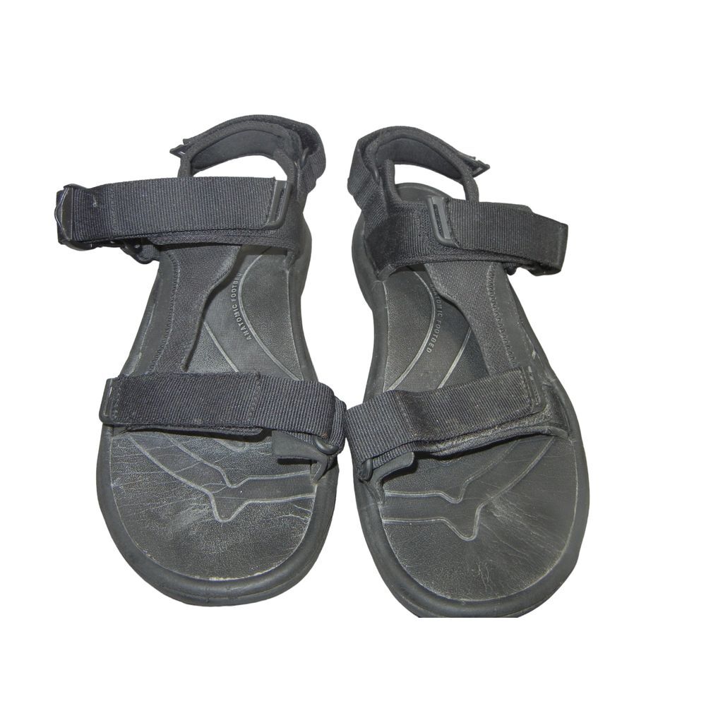 Teva Sandals Men Size 9 Hurricane Hook+Loop Sport Sandals Black Buckle 1112994 - Picture 2 of 9